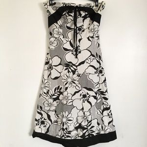 Trixxi black and white floral dress